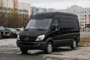 Mercedes Sprinter airport pickup service for FIFA visitors arriving in Seattle